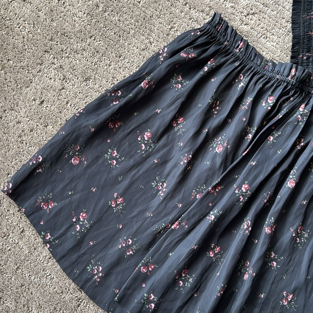 Ulla Johnson Margot Halter Neck Floral Blouse In Noir Size 8 - Picture 3 of 11